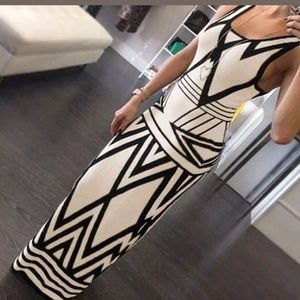 Black and white dress